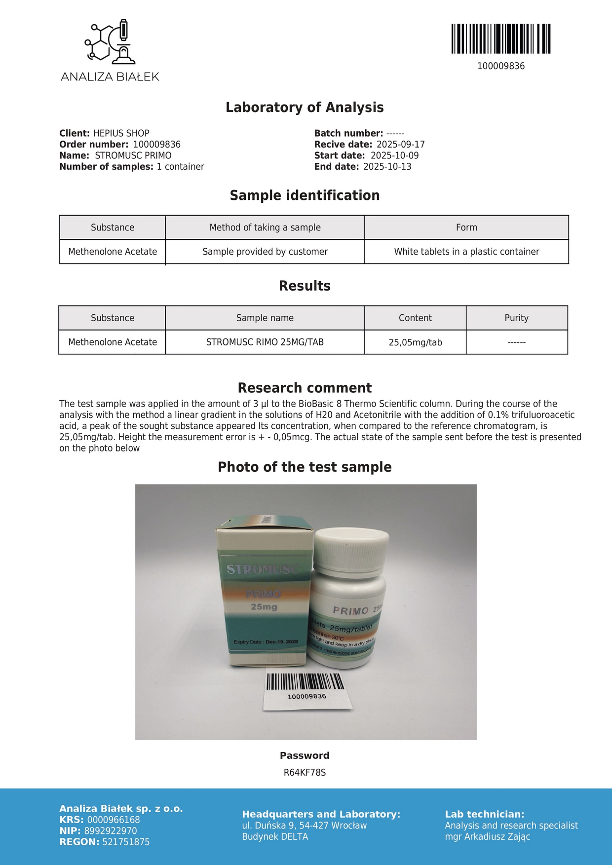 Analiza_STROMUSC_PRIMO