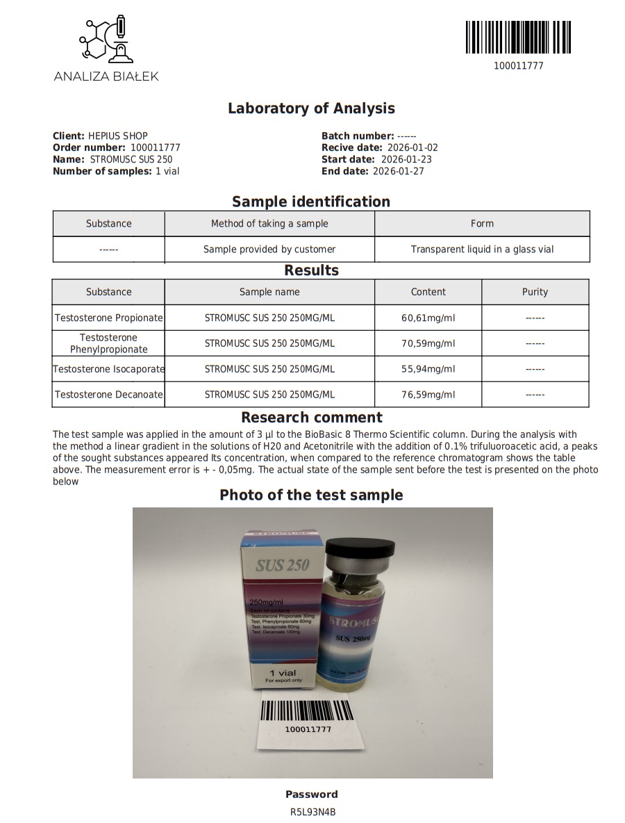 Sustanon (testosterone mix) 250mg, 400mg - Image 4