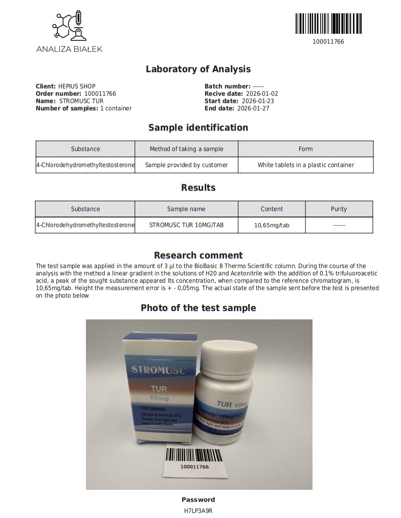 Turinabol (4-Chlorodehydromethyltestosteron) - Image 3