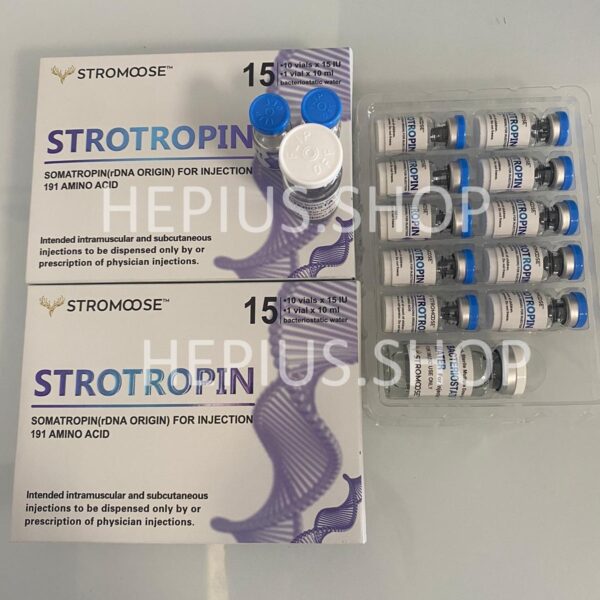 stromoose strotropin 15 IU 10 vials package