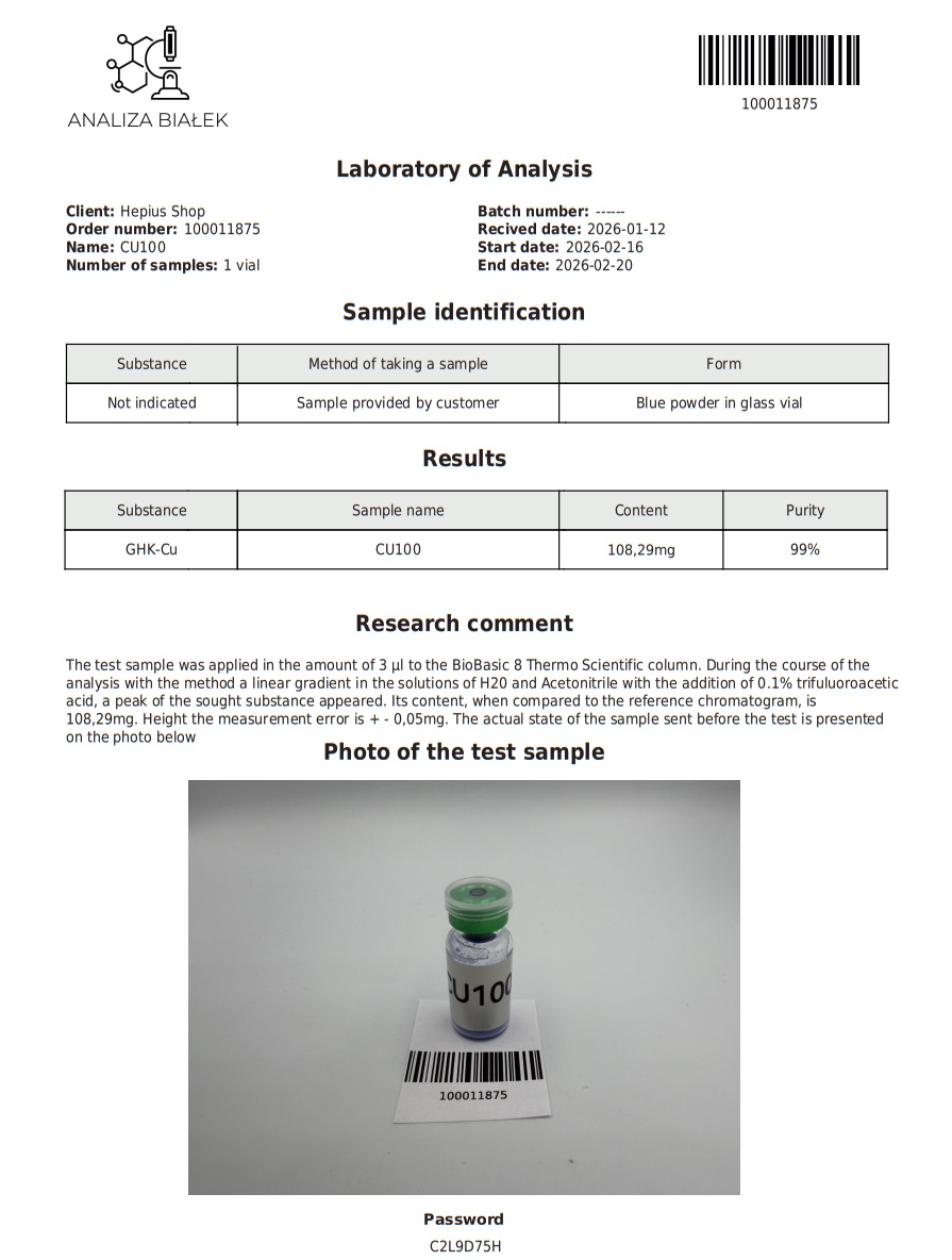 GHK-Cu (Glycyl-L-histidyl-L-lysine copper) - Image 2