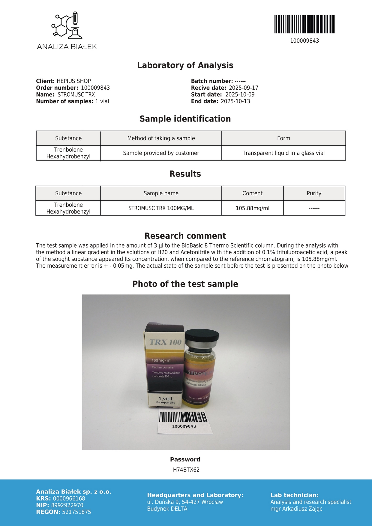 Analiza_STROMUSC_TRX