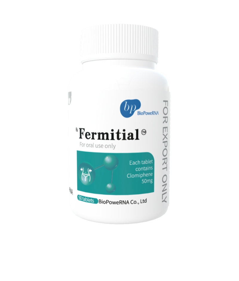 fermitial, clomiphene, clomiphene 50mg, clomiphene tablets, clomid, clomid 50mg, SERM, selective estrogen receptor modulator, fertility medication, LH, FSH, testosterone support, hormone support, post cycle therapy, PCT, oral tablets, BioPowerRNA, Fermitial BioPowerRNA